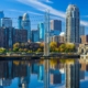 City and river skyline during the day