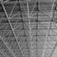 View of the top of roof inside a warehouse