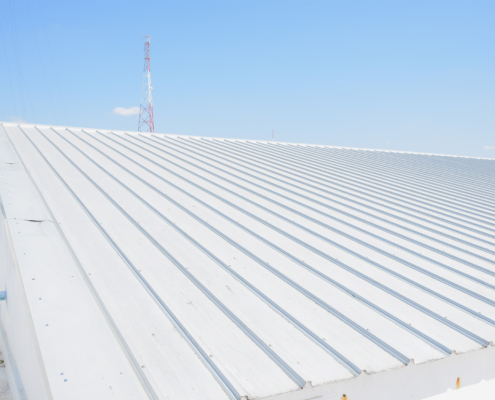 Metal roofing in commercial construction